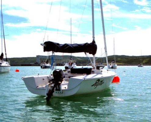 Sailboat at Ghost Lake Marina.